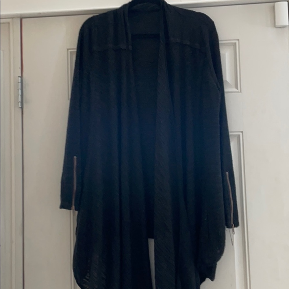 Altar’d State Black High-Low Duster, Size L